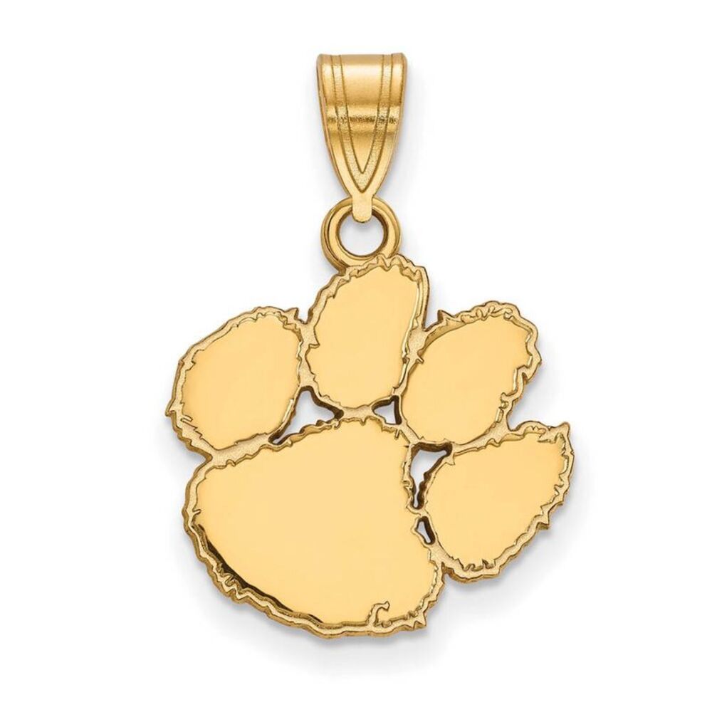 14k Yellow Gold Clemson U Medium Pendant